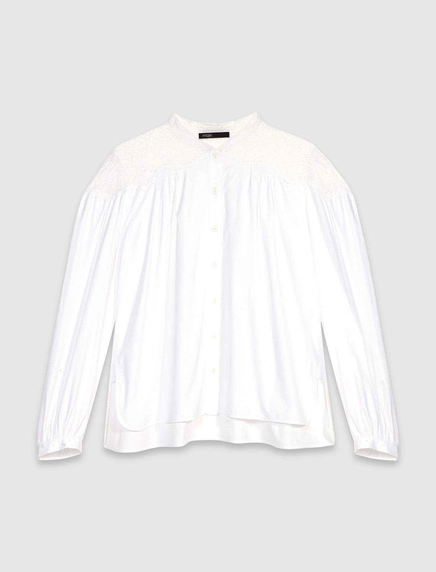 Lace shirt White For Women | Maje Lace shirt White For Women | Maje
