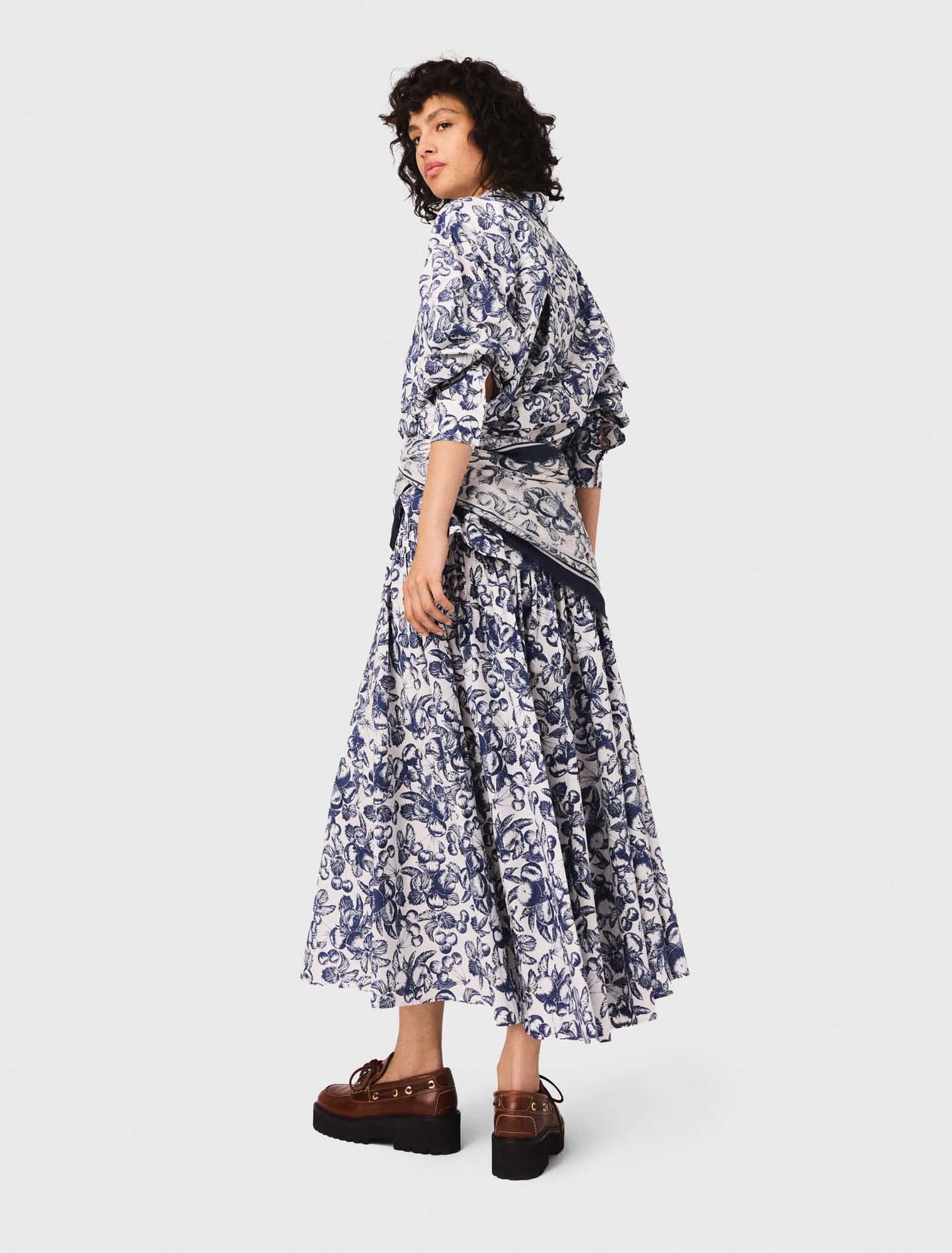 Long patterned shirt