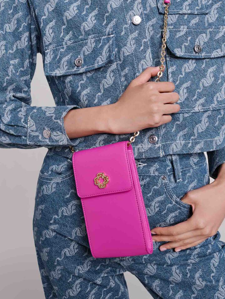 Leather phone pouch