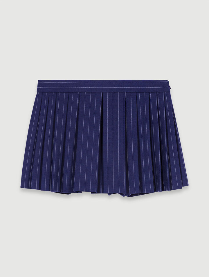 Striped layered effect shorts 