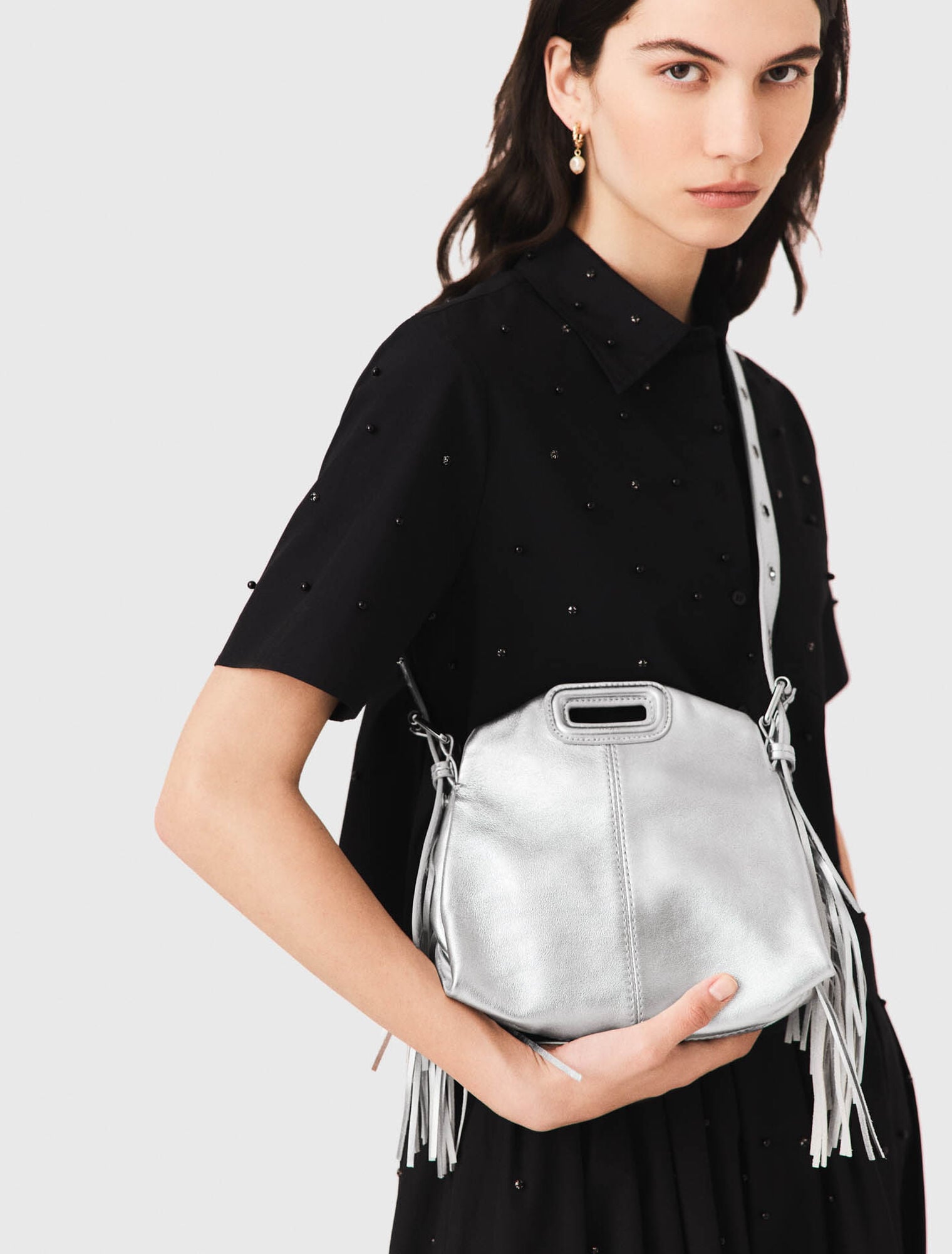 Metallic leather Miss M Mini bag