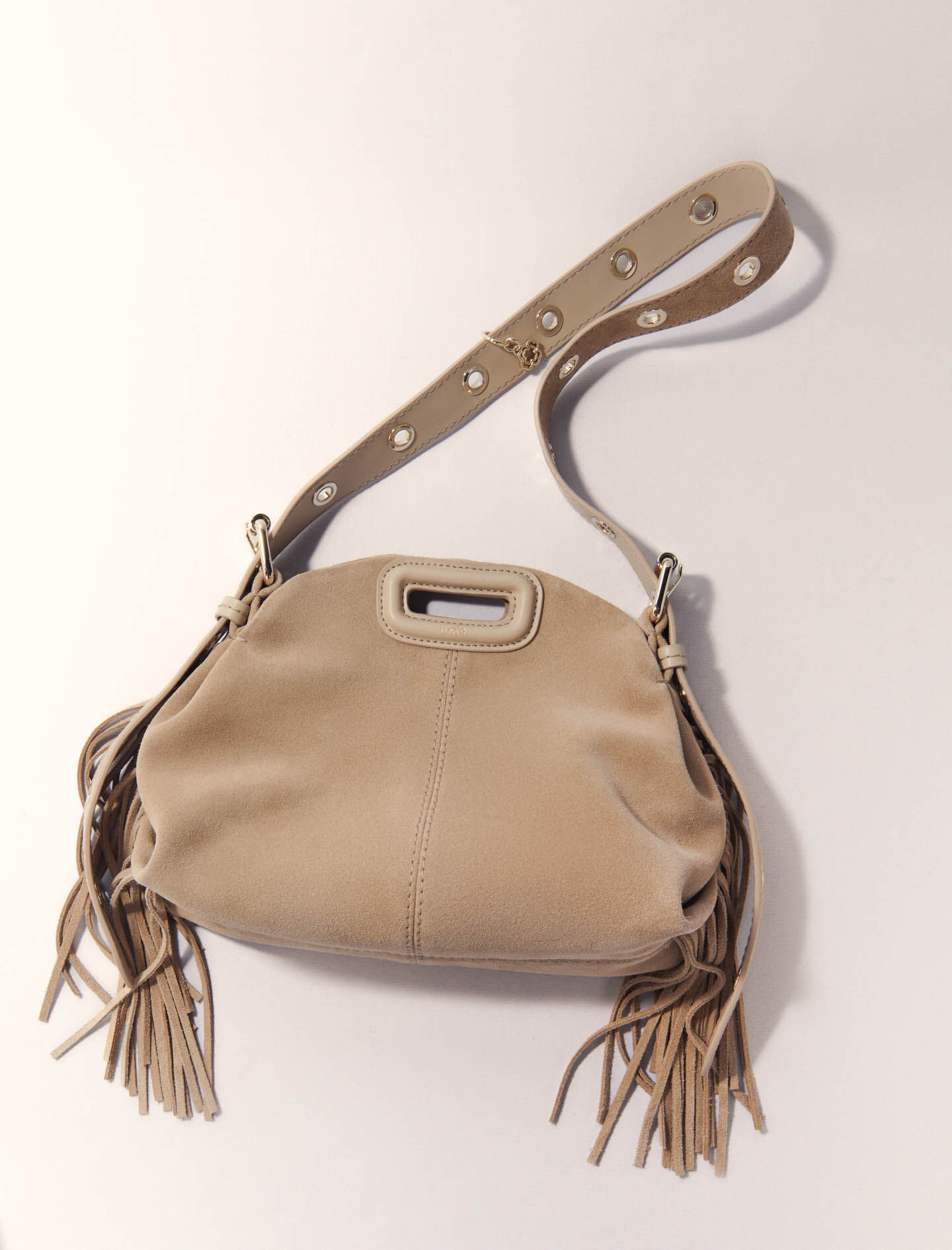 Miss M mini suede bag Brown For Women | Maje