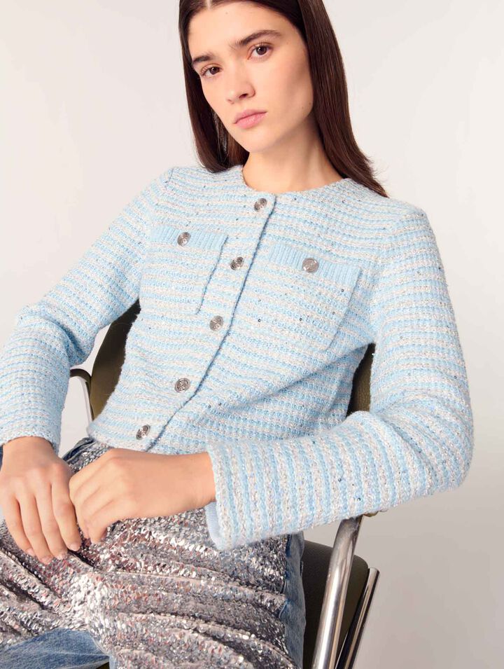 Sequinned cardigan