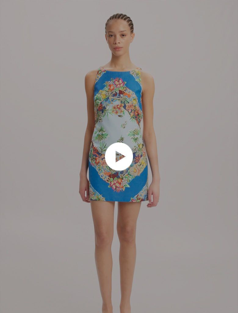 Patterned shift dress Multicolor For Women | Maje