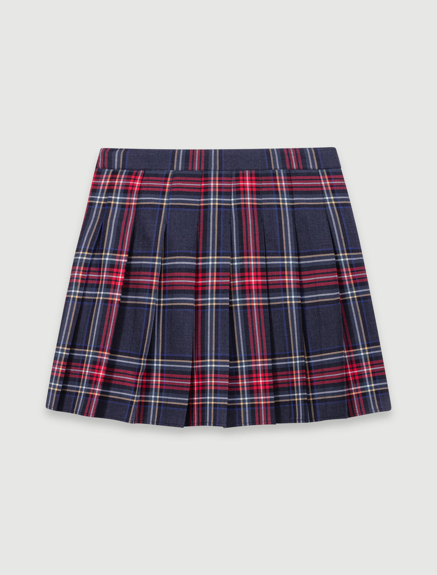 Short tartan print skirt