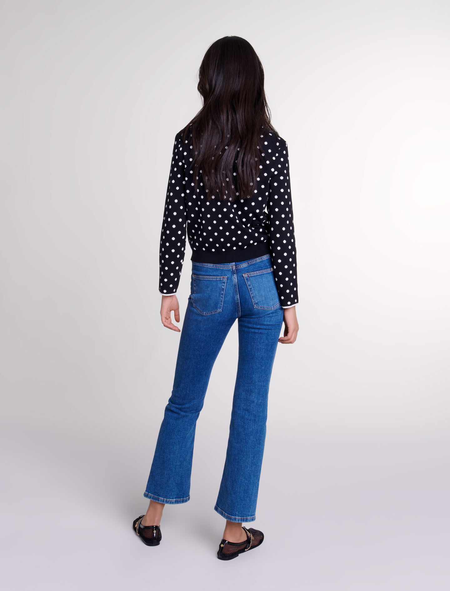 Fancy knit cardigan Bicolor For Women | Maje Fancy knit cardigan Bicolor For Women | Maje