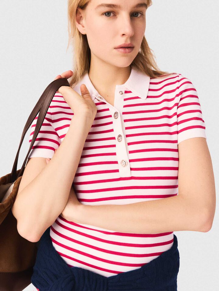 Striped polo dress