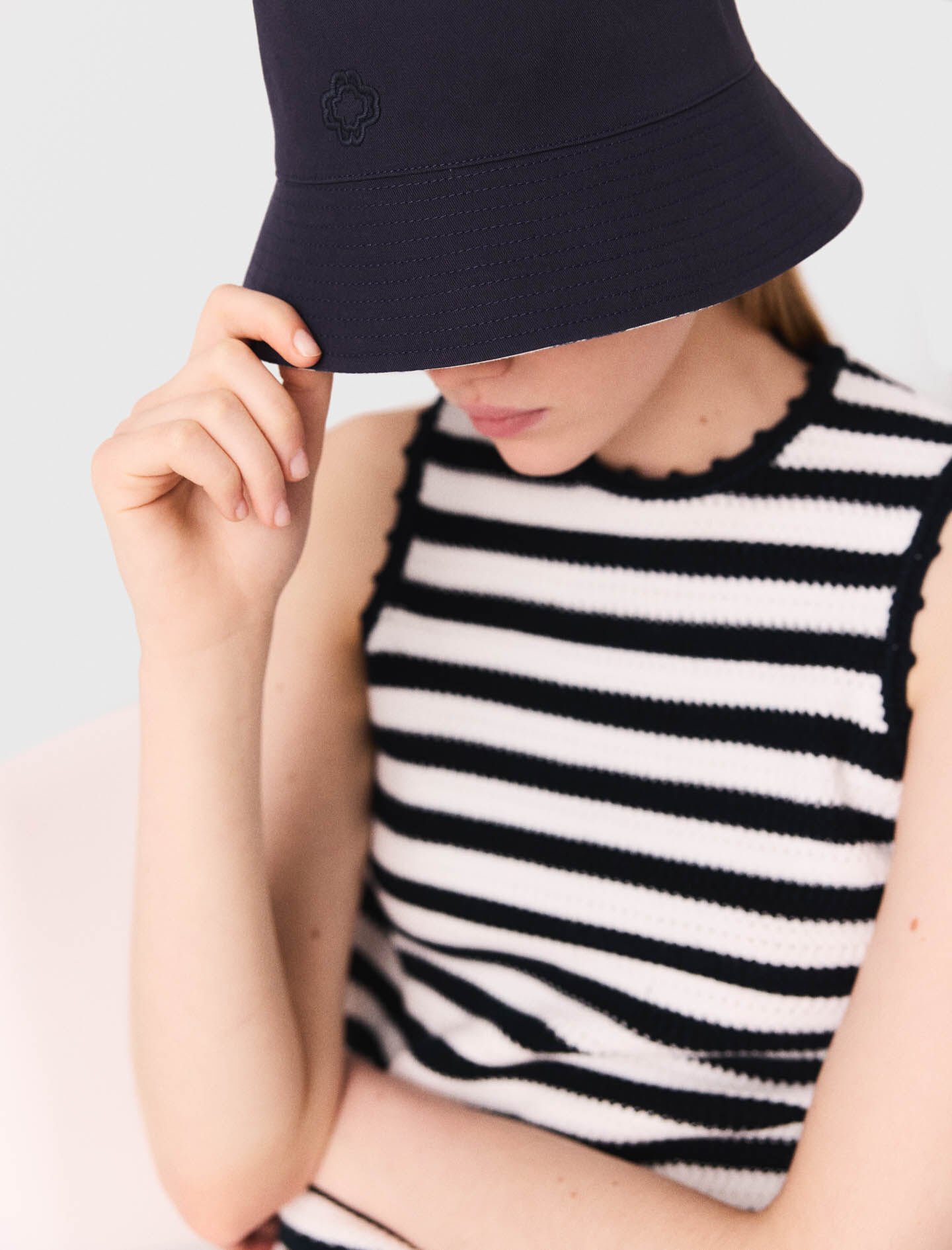 Crochet-knit top Bicolor For Women | Maje