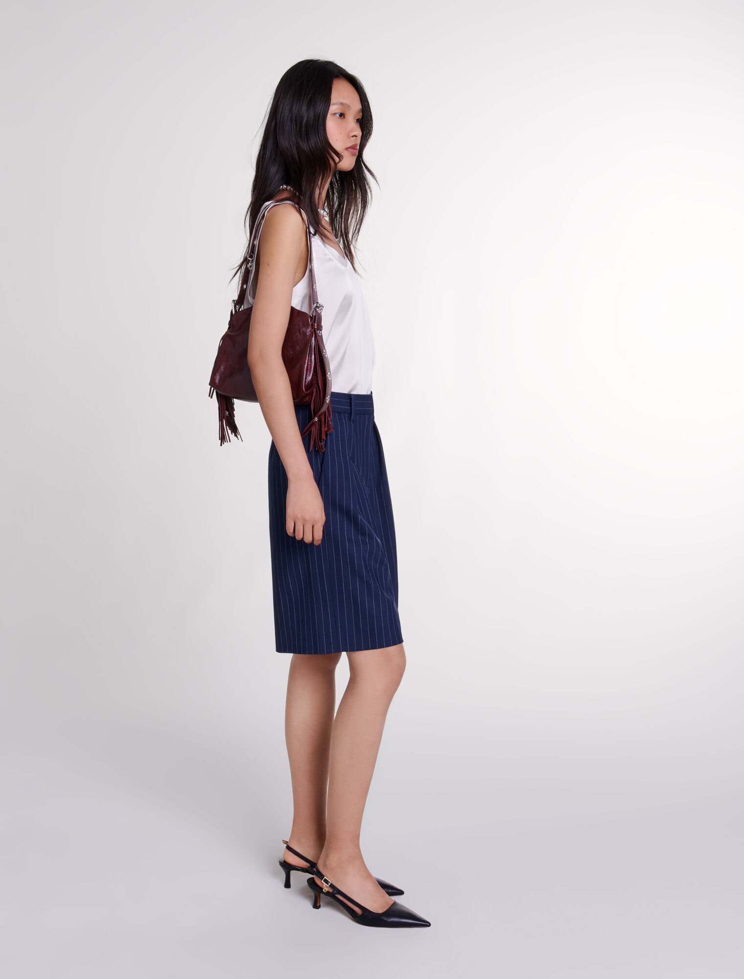 Striped Bermuda shorts 