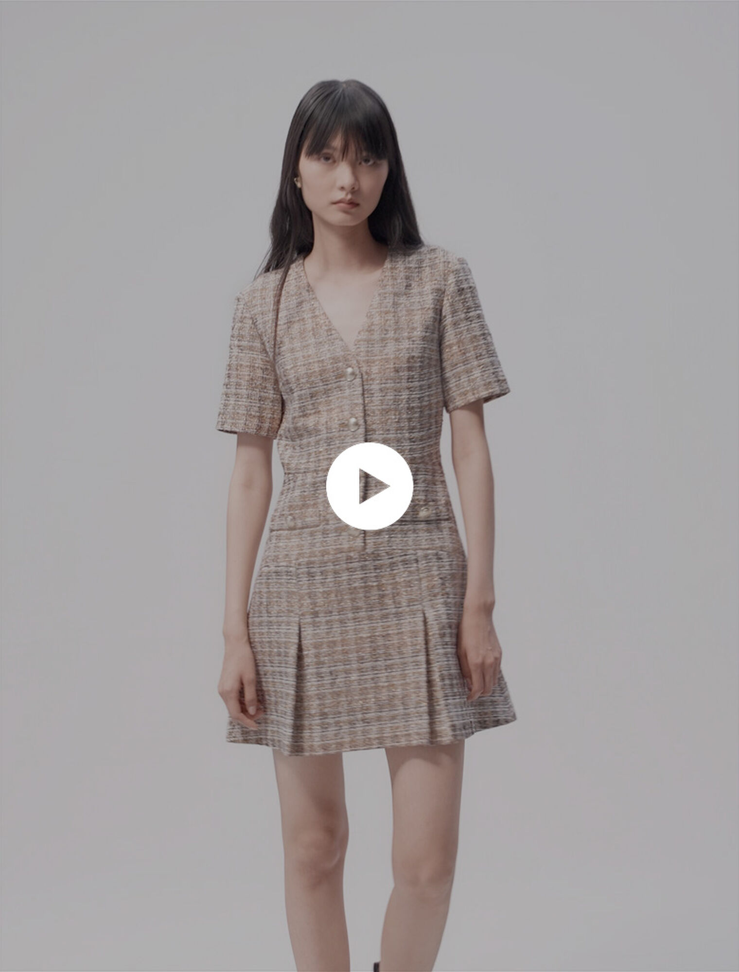 Short tweed dress