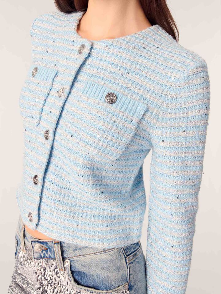 Sequinned cardigan