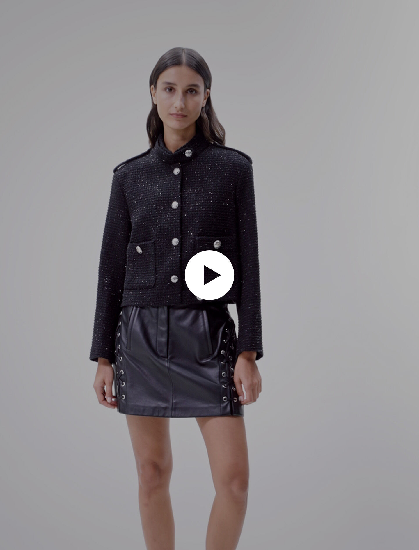 Maje sequin jacket top
