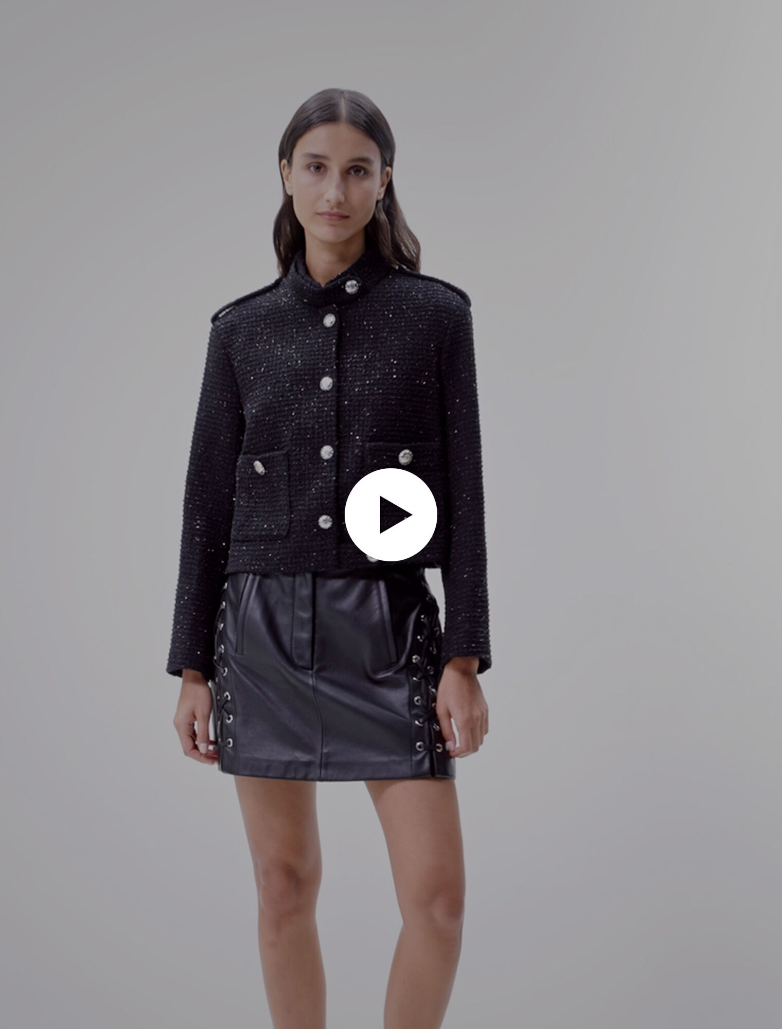 Short tweed jacket