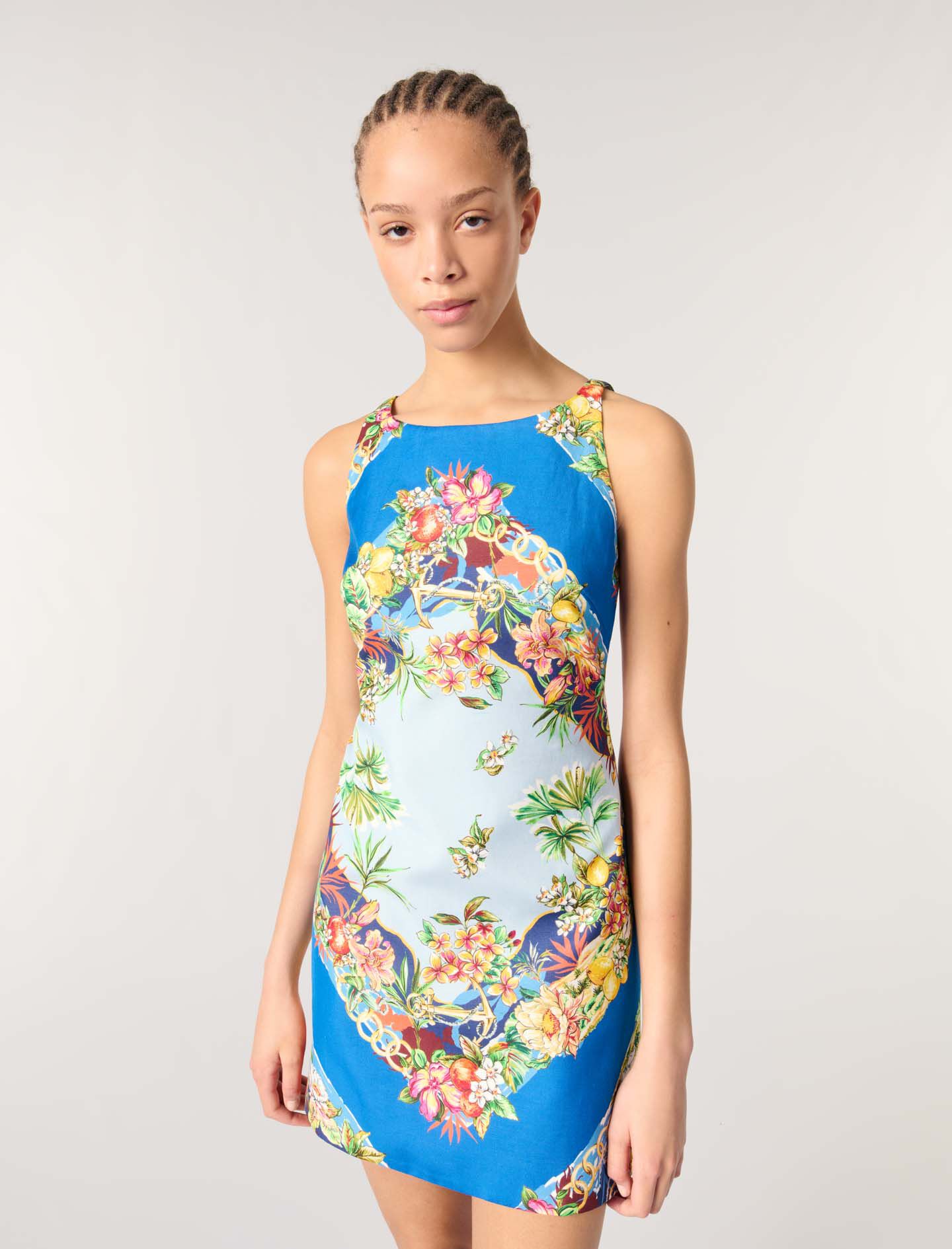 Patterned shift dress Multicolor For Women | Maje