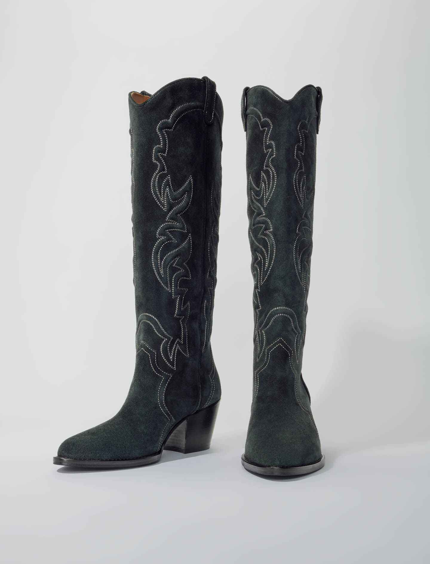 【INCHANT ME】Western Suede Middle Boots INCHANT ME】Western Suede Middle Boots INCHANT ME】Western