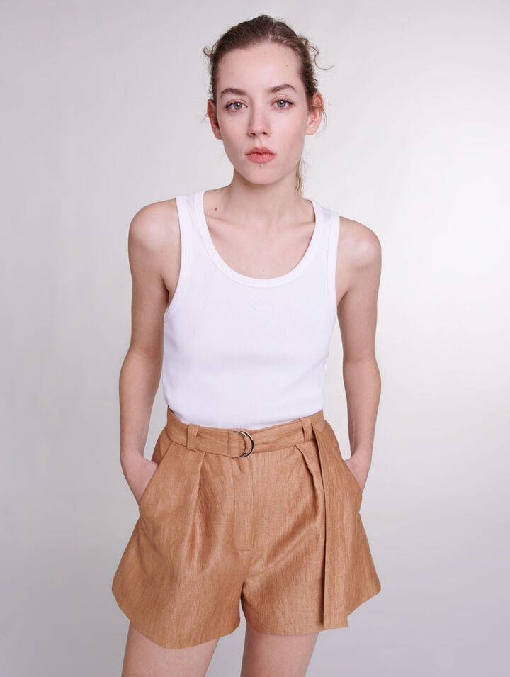 Linen shorts