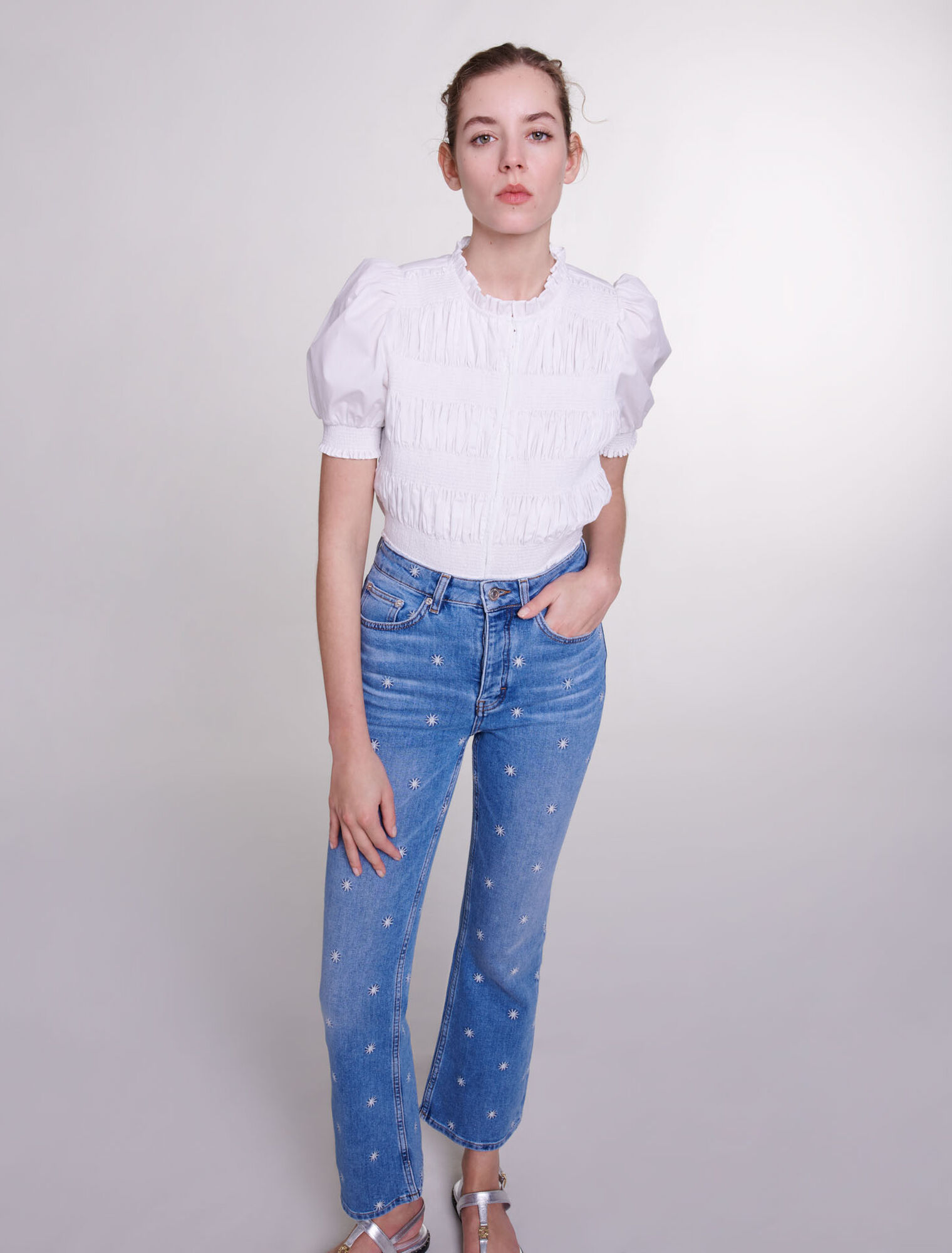 Embroidered jeans