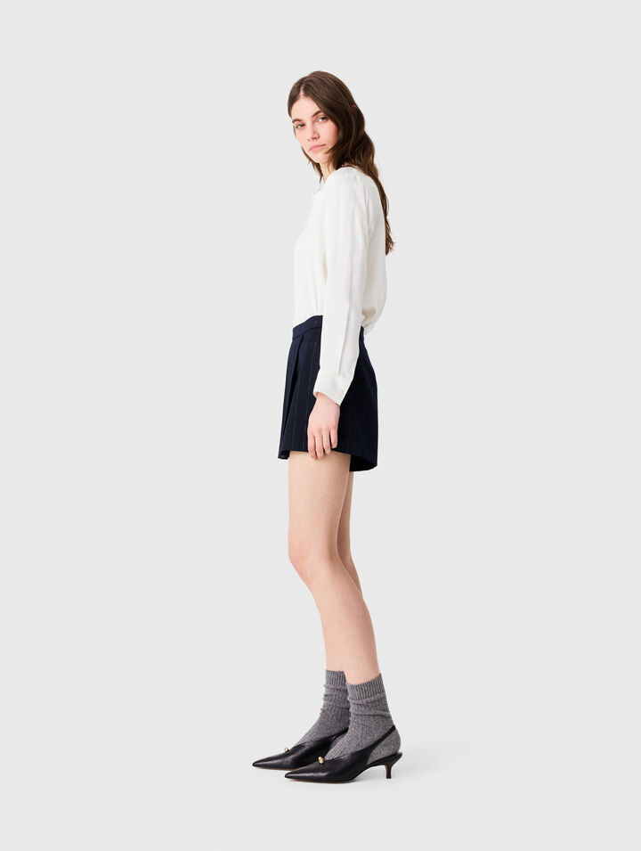 White silk blouse