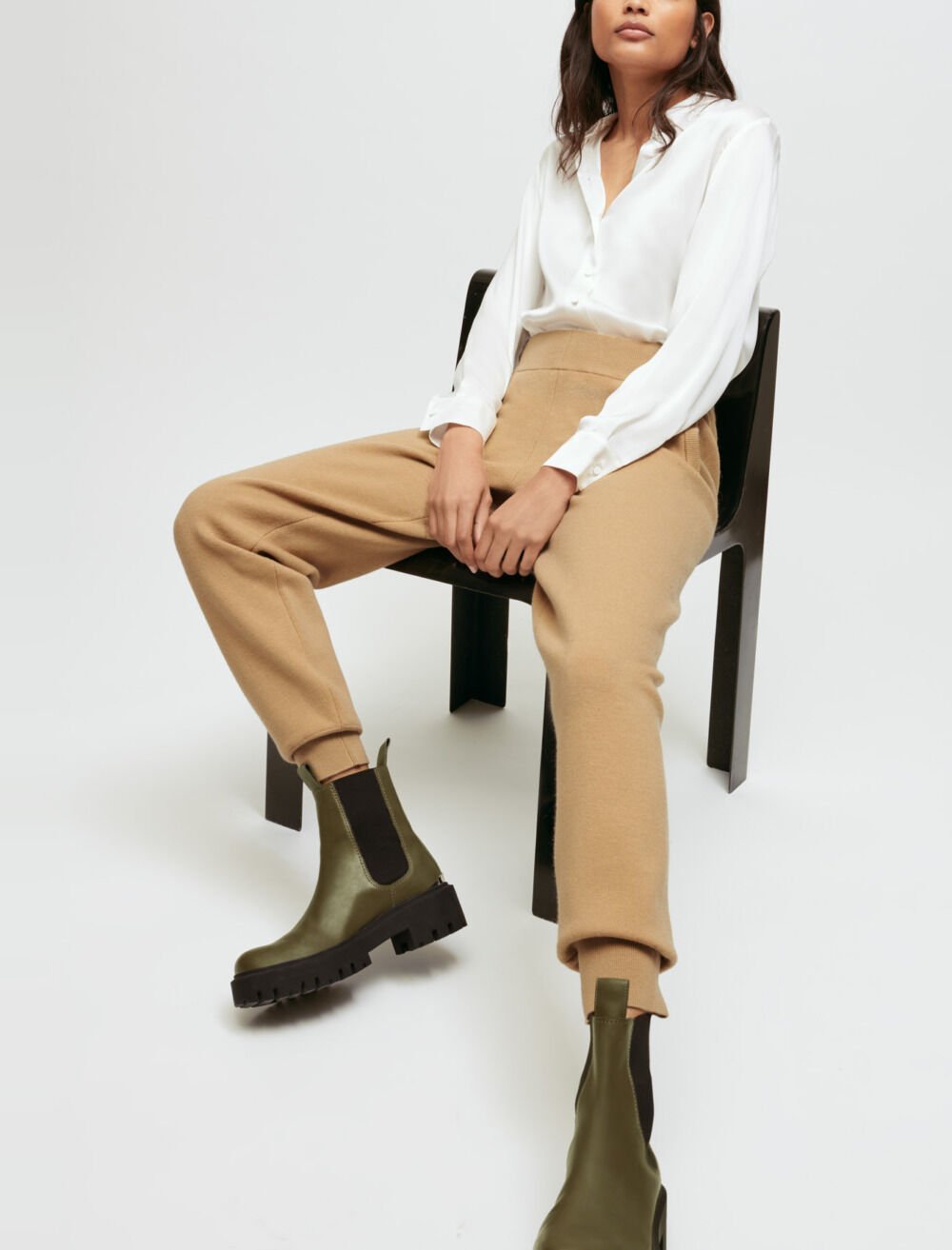 Knitted jogging pants