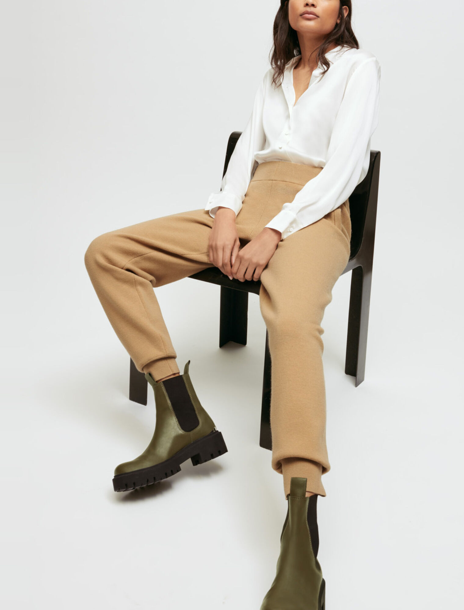 Knitted jogging pants