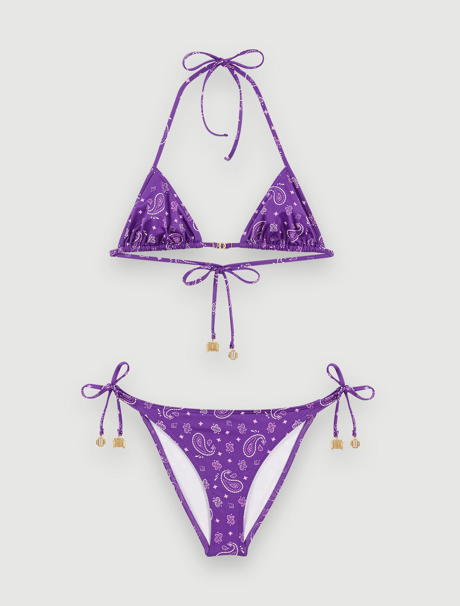 Paisley two-piece swimsuit