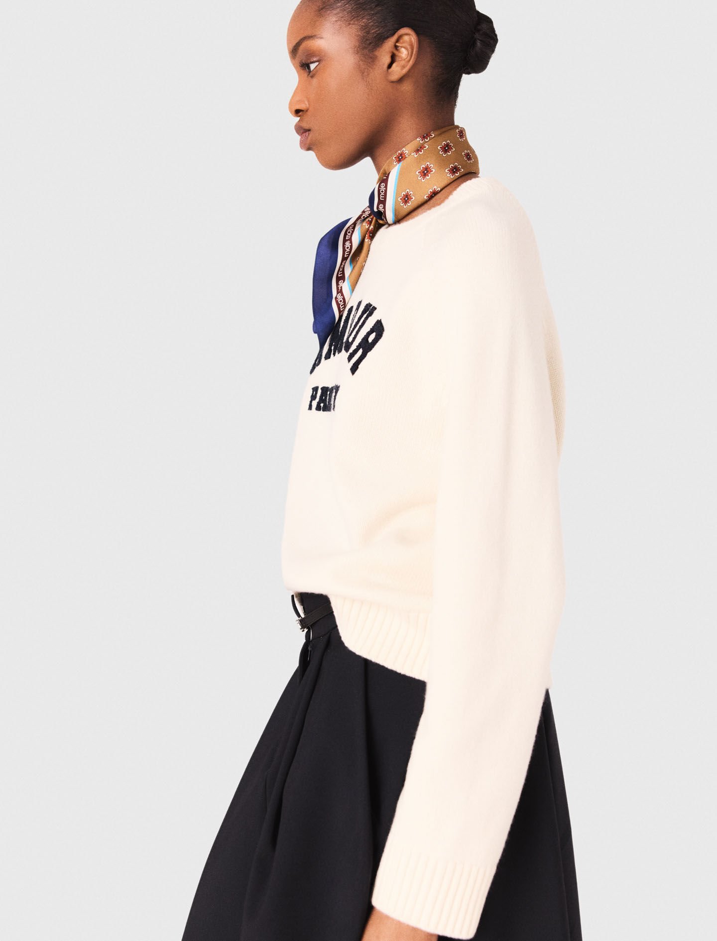 Wool sweater White For Women | Maje