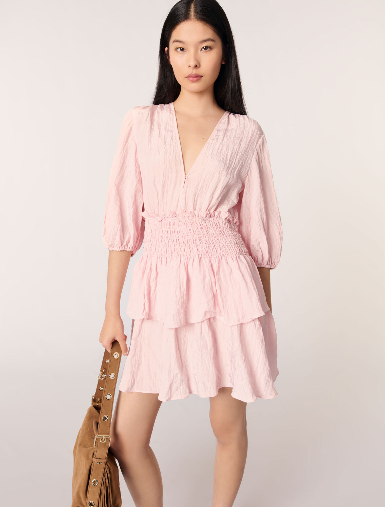 Short ruffled dress