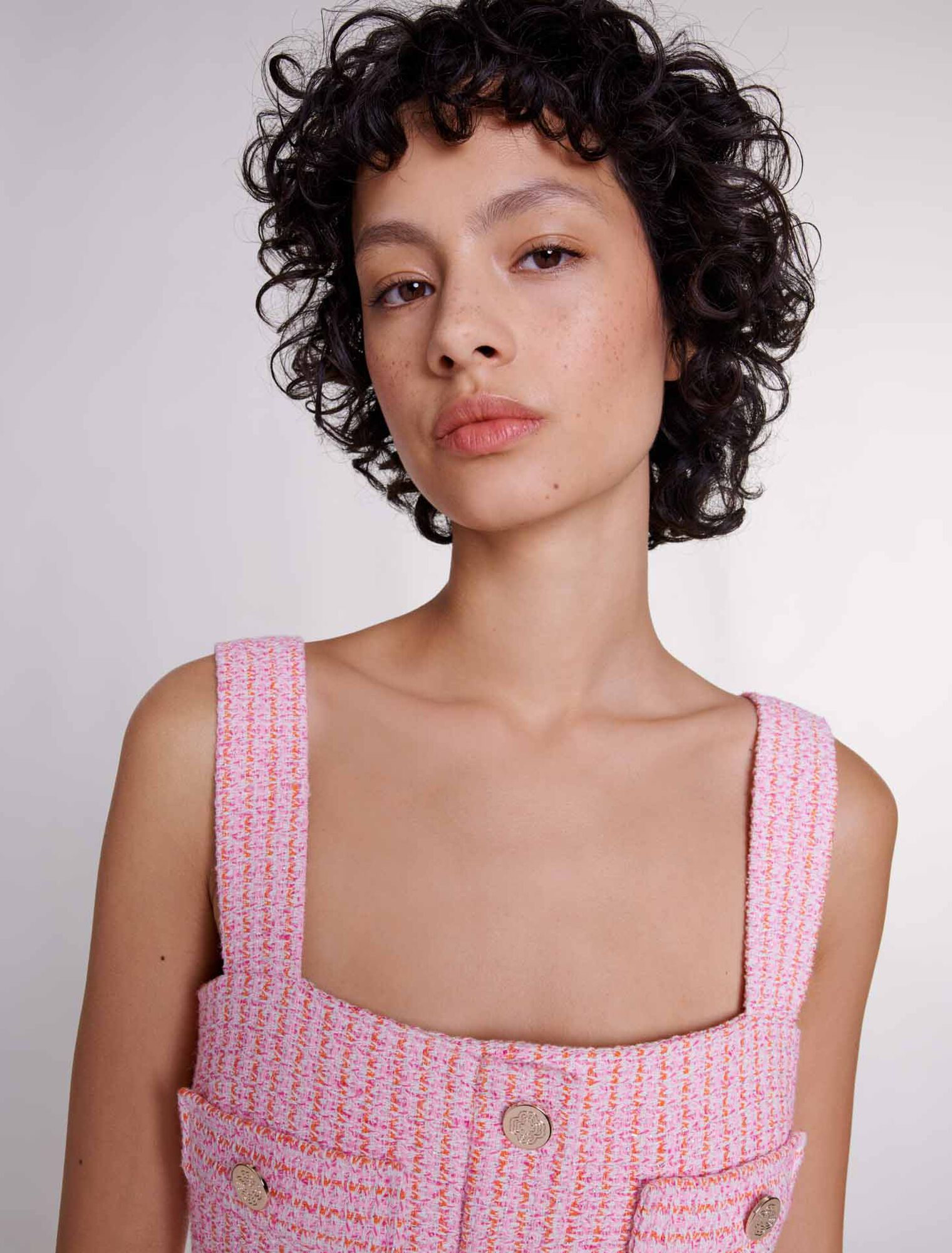 Tweed dungarees