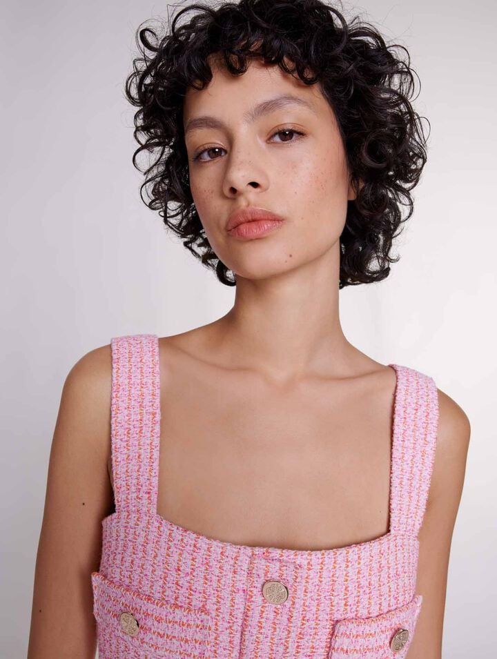 Tweed dungarees