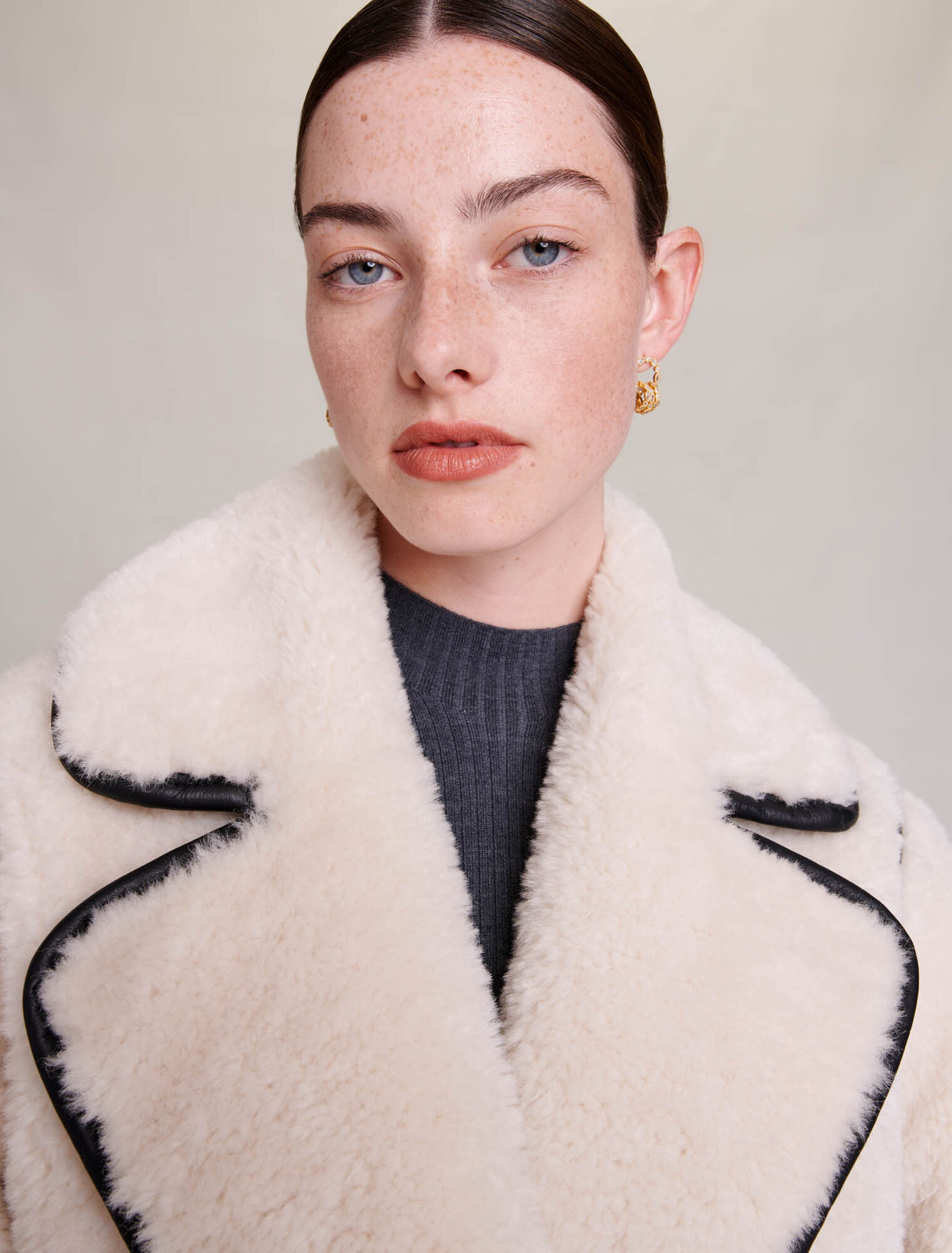 Short faux fur coat