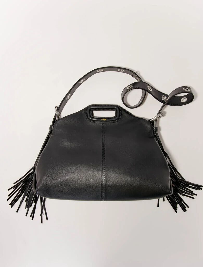 Suede Miss M bag Brown For Women | Maje