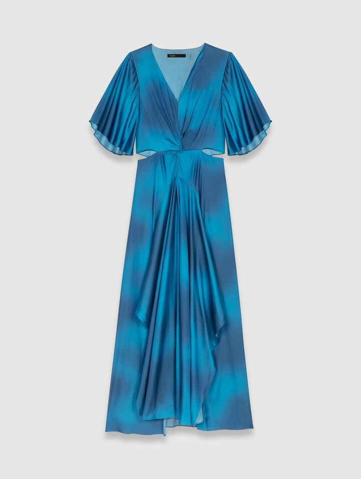 Satin-look maxi dress