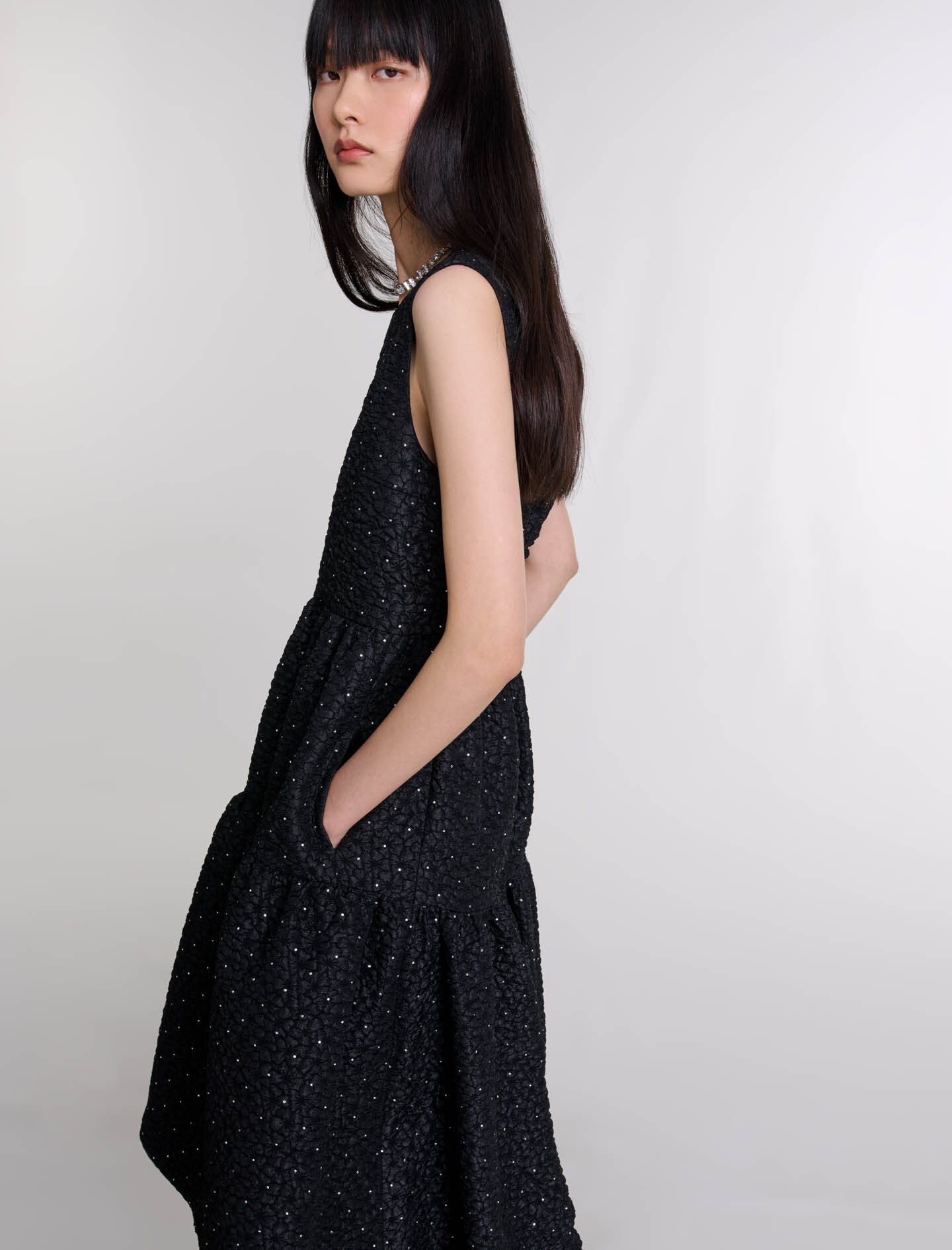 【6/15までの出品】 Dreamscape Check Dress Maje_MFPRO03735-2517_F_1.jpg