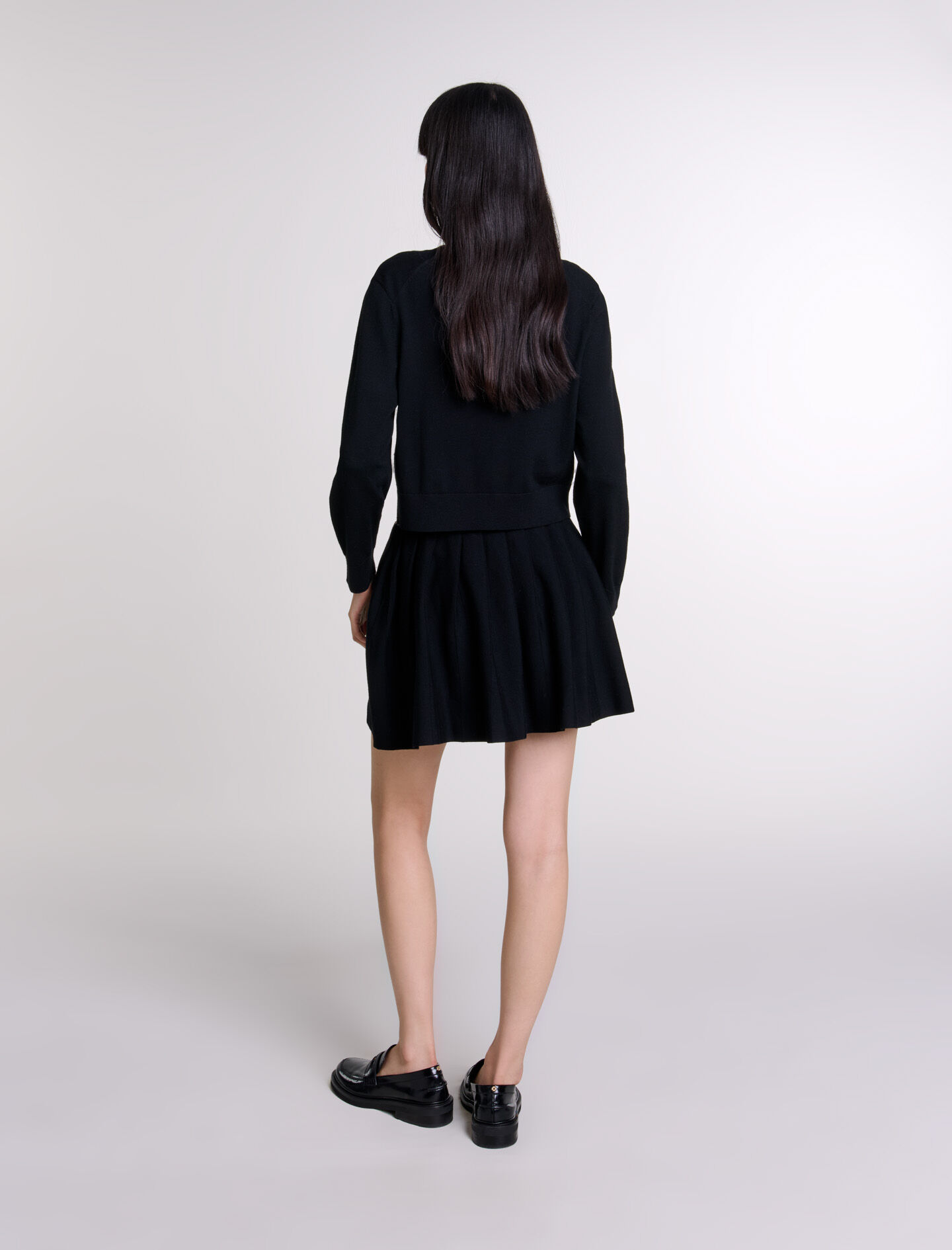 Rhinestone cardigan Black / Gray For Women | Maje