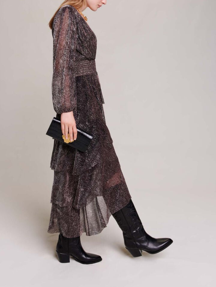 Ruffled maxi dress
