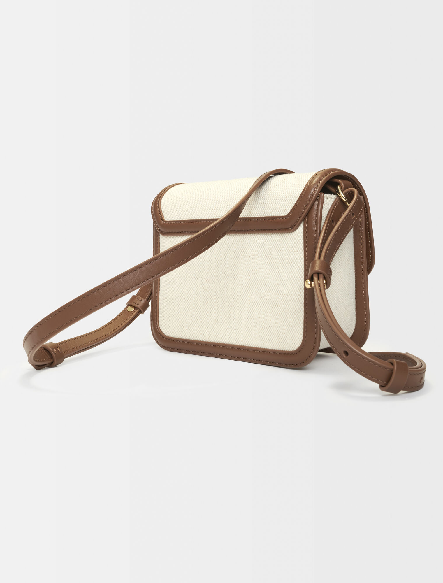 Leather and material mix bag