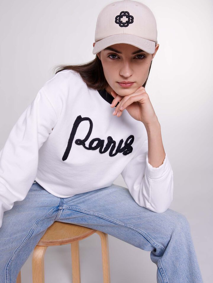 Cropped sweatshirt