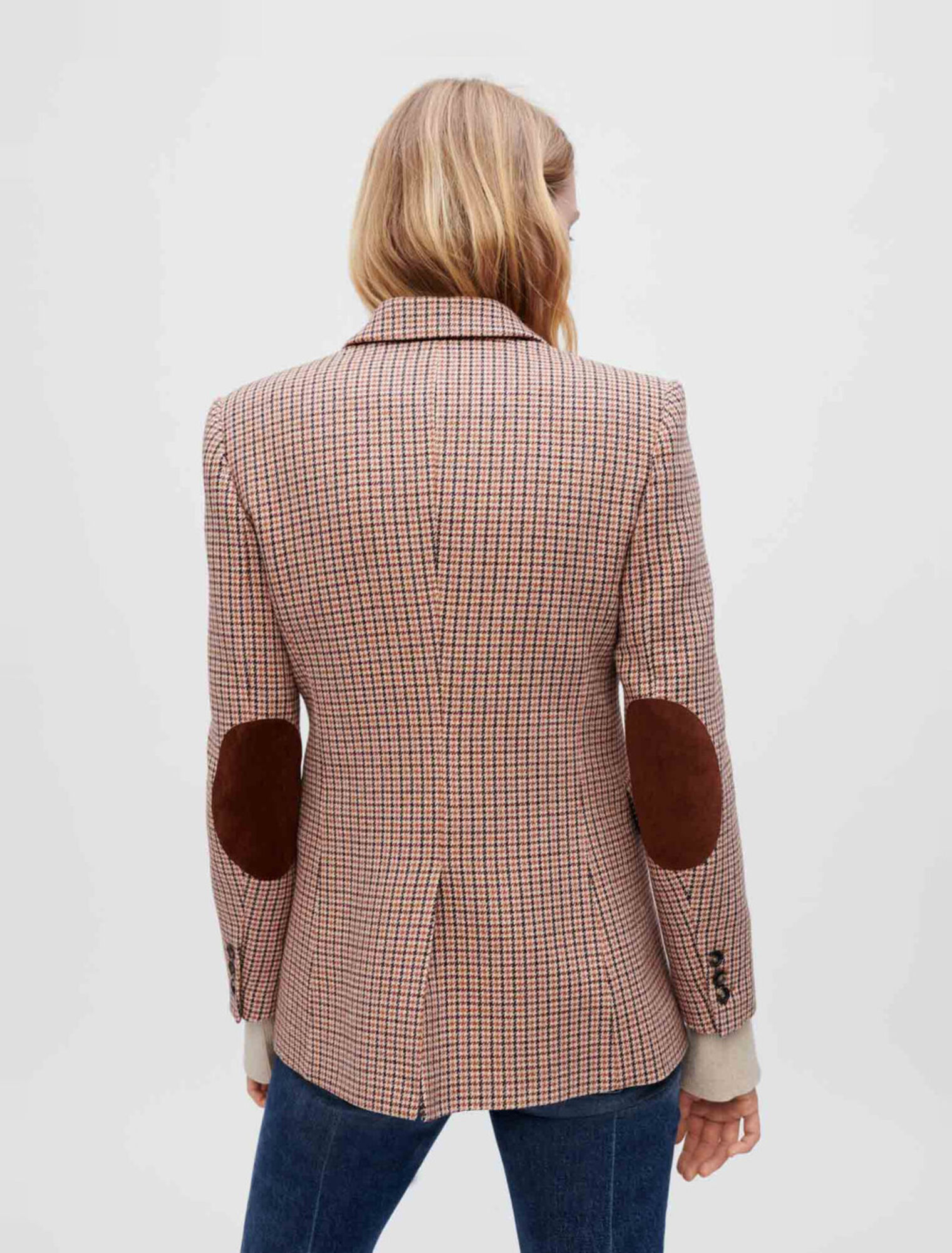 Houndstooth suit jacket