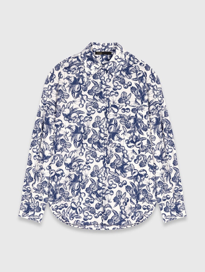 Long patterned shirt