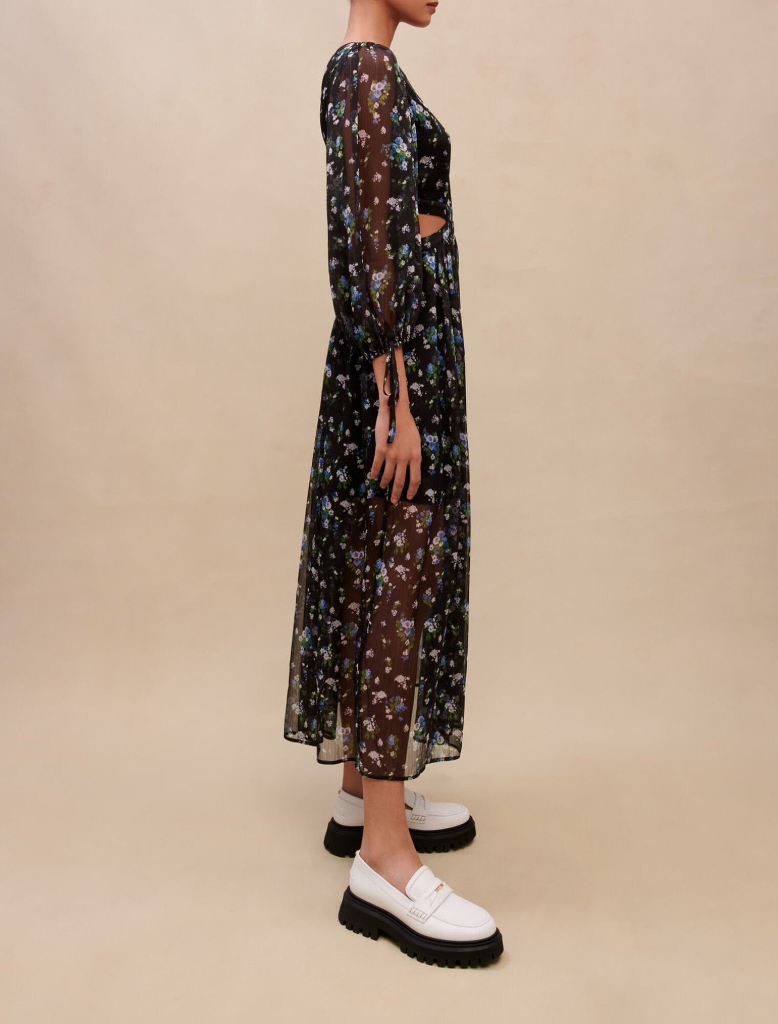 Long cut-out dress