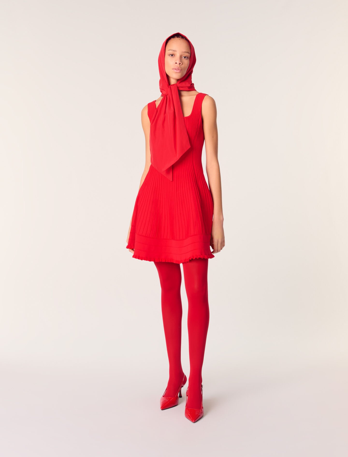 Mini knit dress