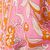 Orange Pink flowers print