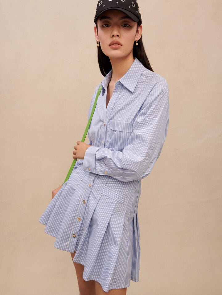 Striped shirt dress