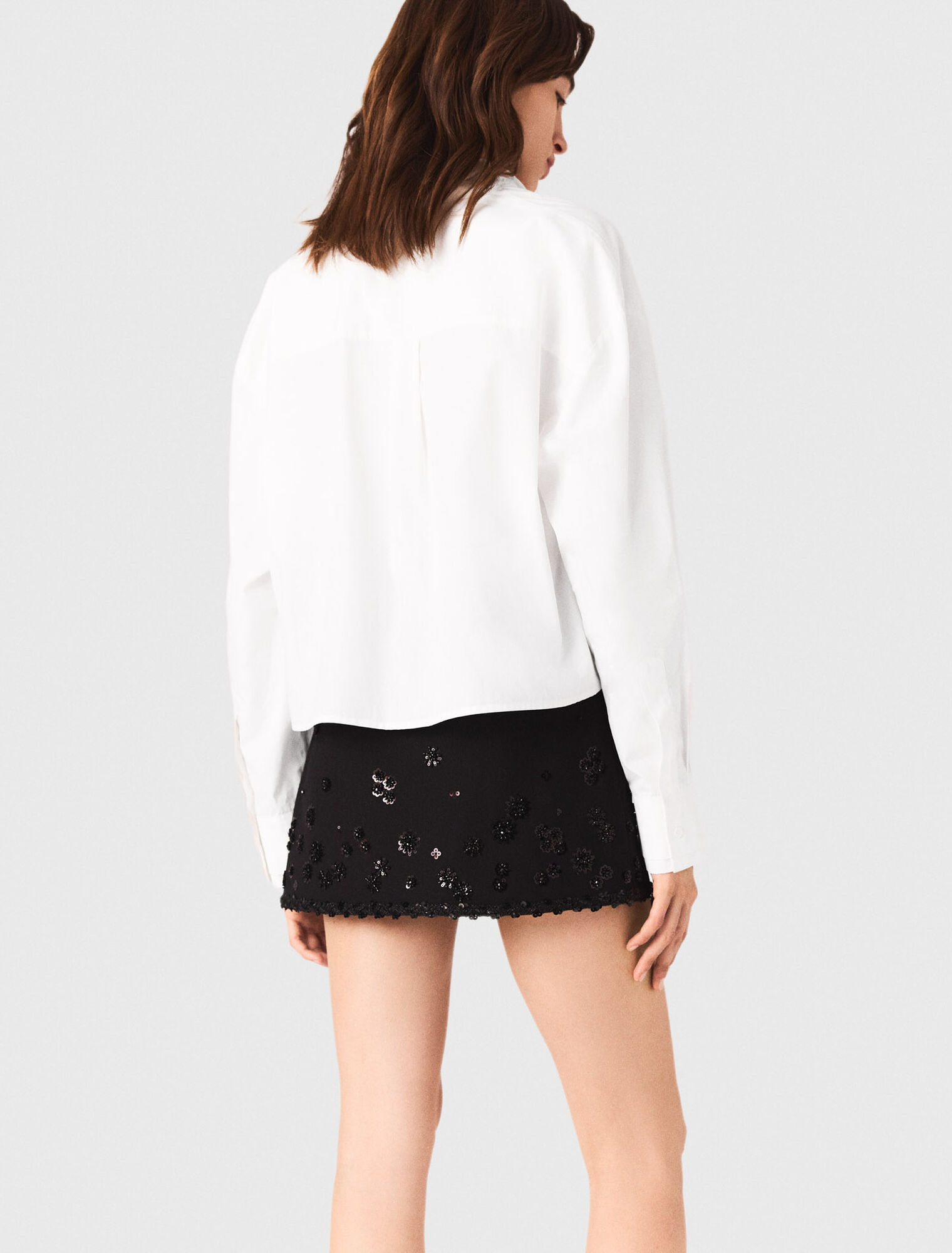 Embroidered skort