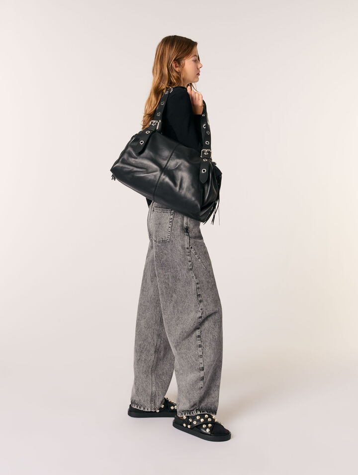 Plain leather Miss M XL bag