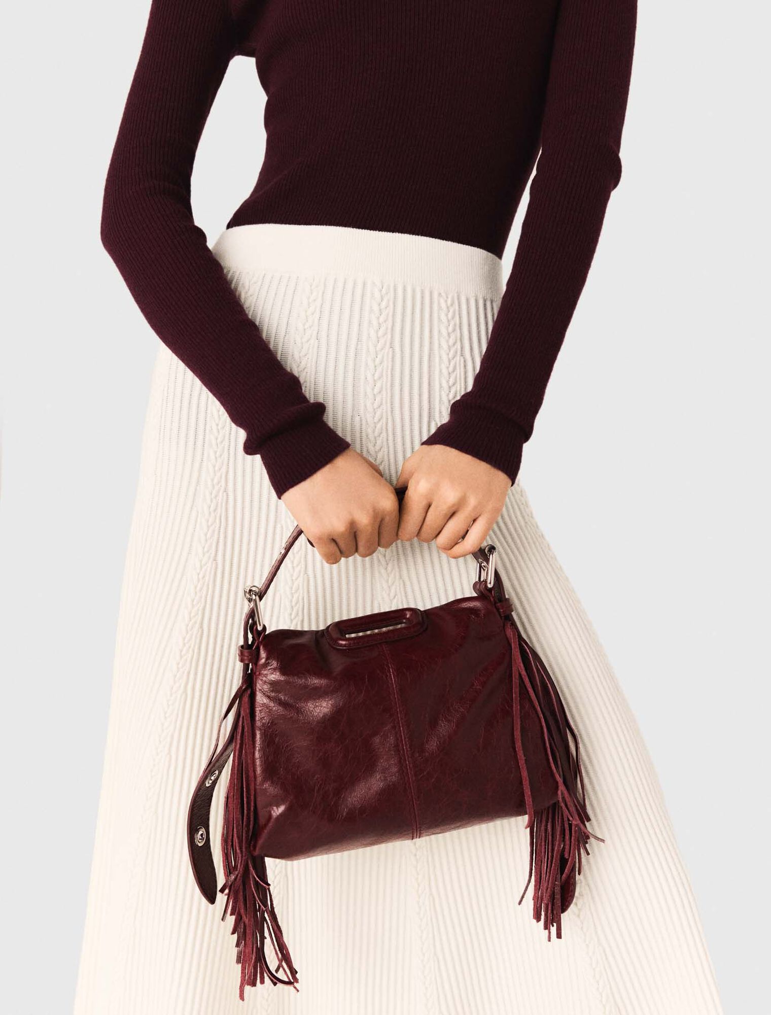 Crackled leather Miss M Mini bag