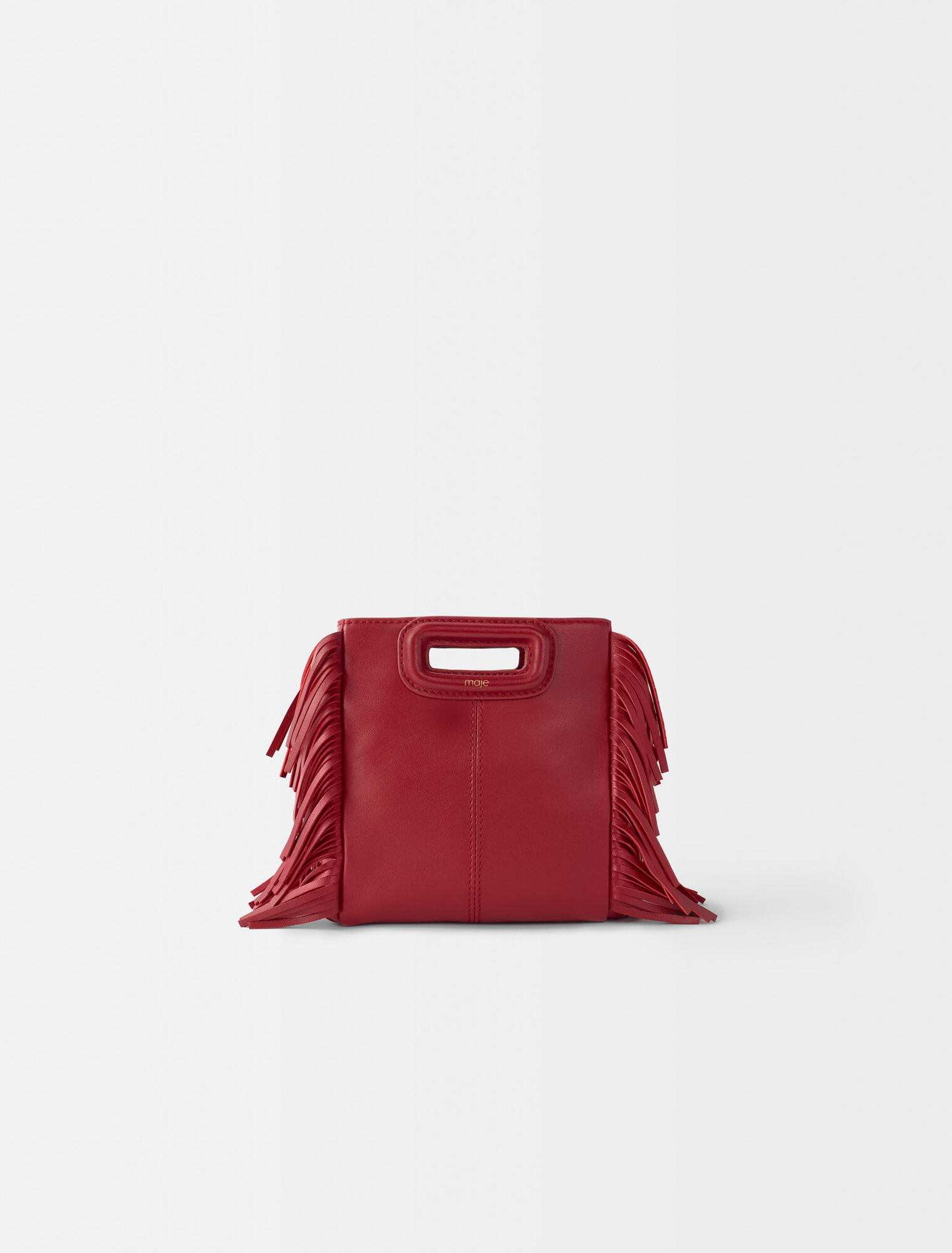 Leather bag with chain strap
