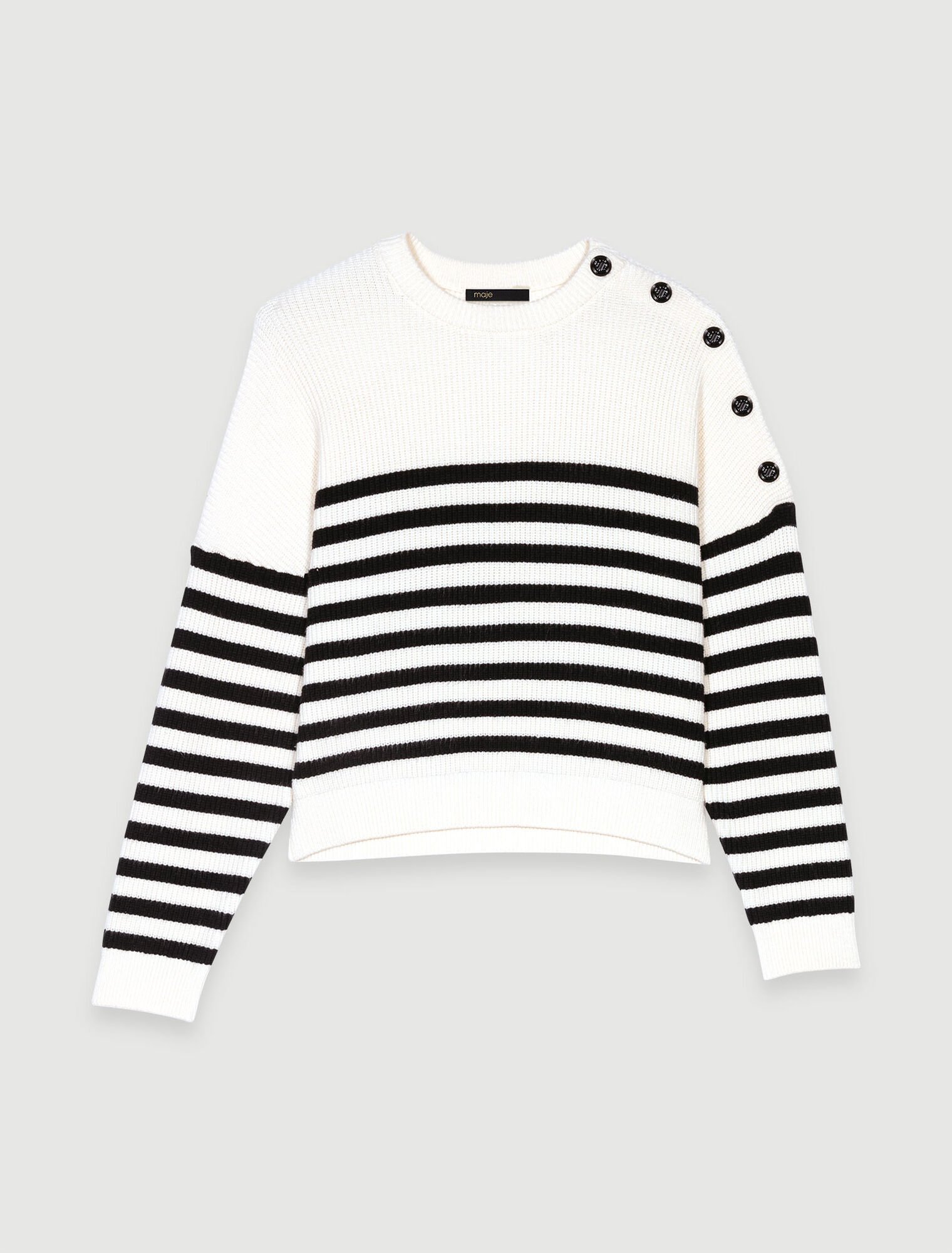 Striped knit sweater