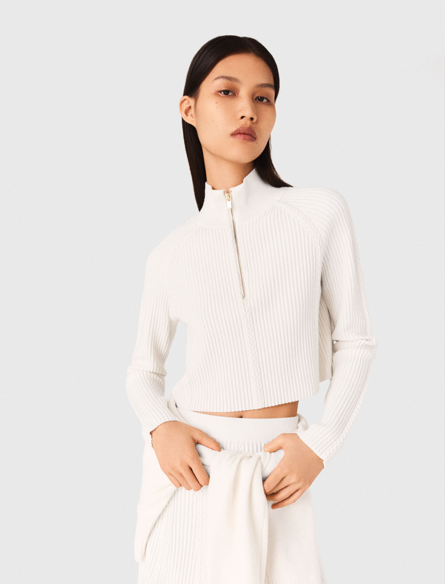 Jeans with button fly Blue For Women | Maje