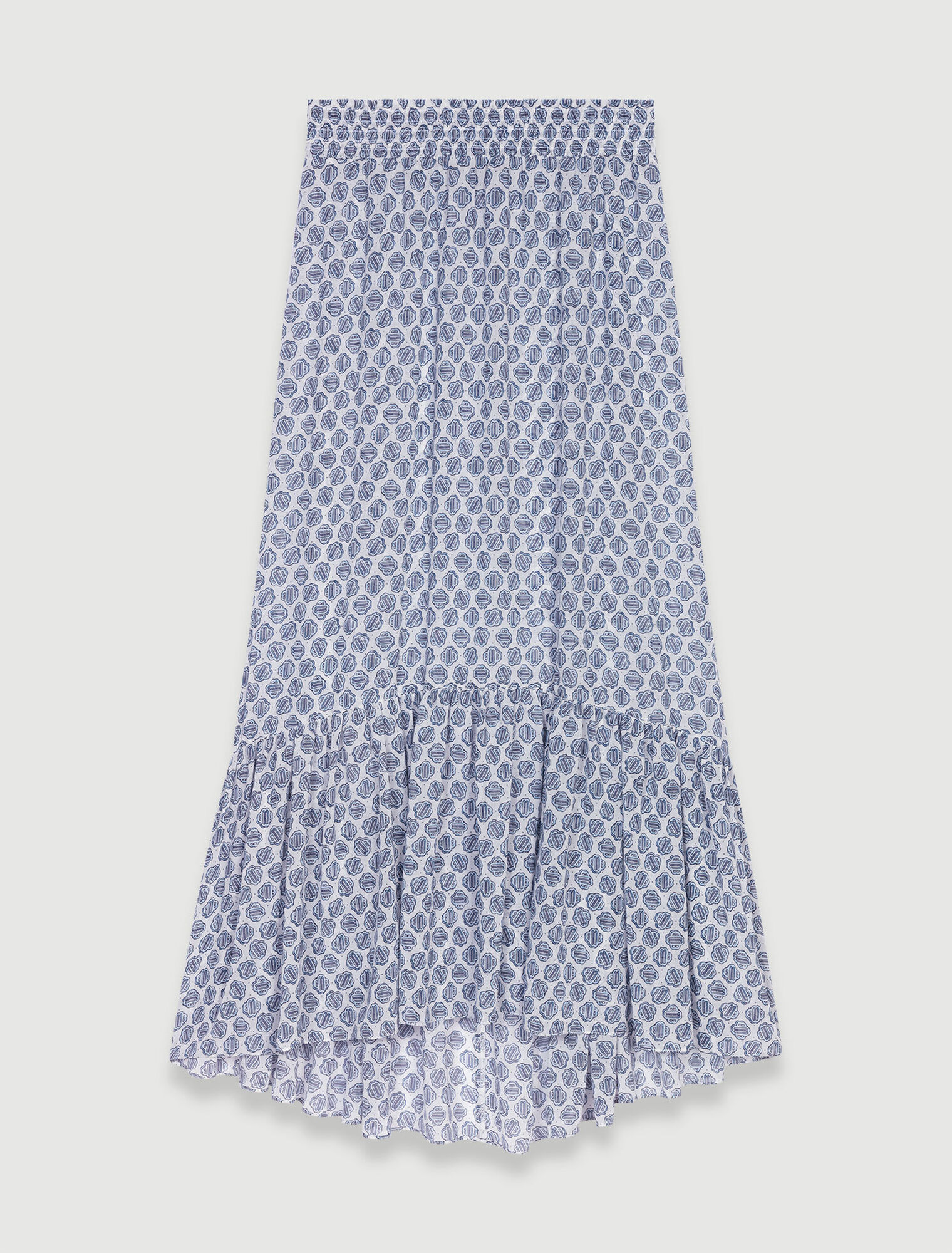 Long asymmetric skirt